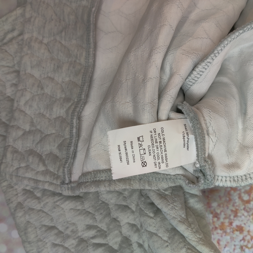 Gray Cable Knit Hi-Low Tunic Hooded Sweatshirt - Picture 8 of 10